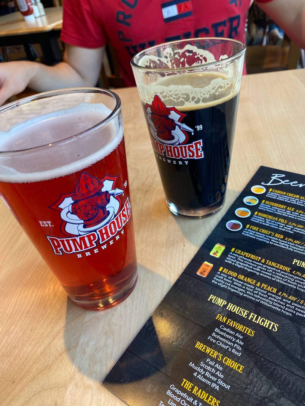 Menu au PUMP HOUSE pub et bar, Shediac