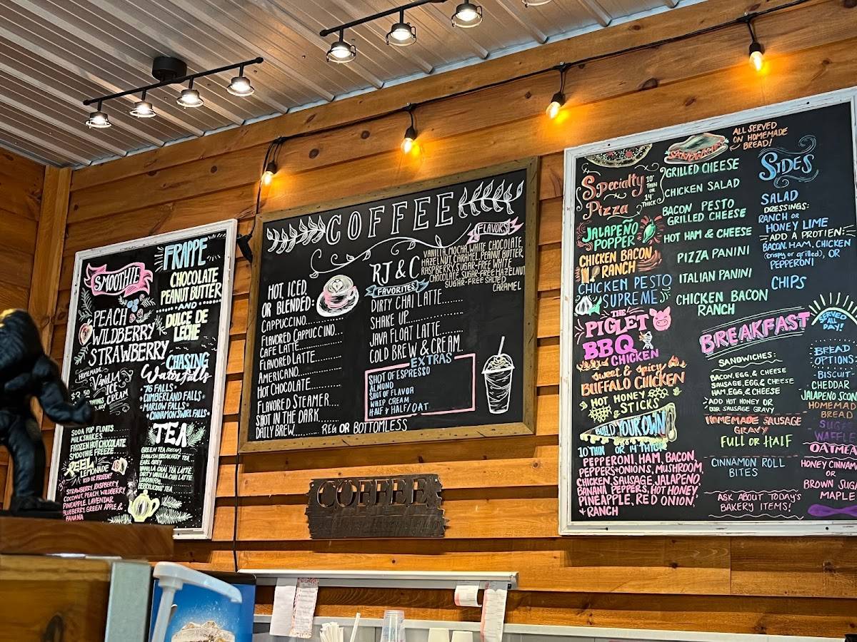 Menu at Reel Java Restaurant, Jamestown, 302 Monument Square