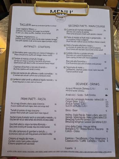 Menu di Ribeo 