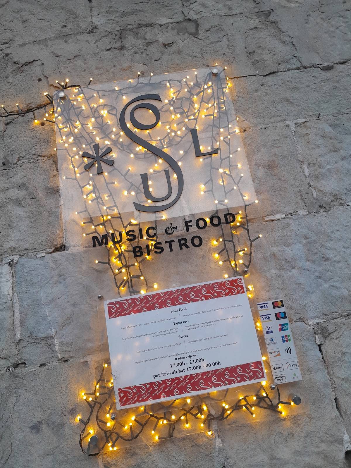 Menu di Soul 