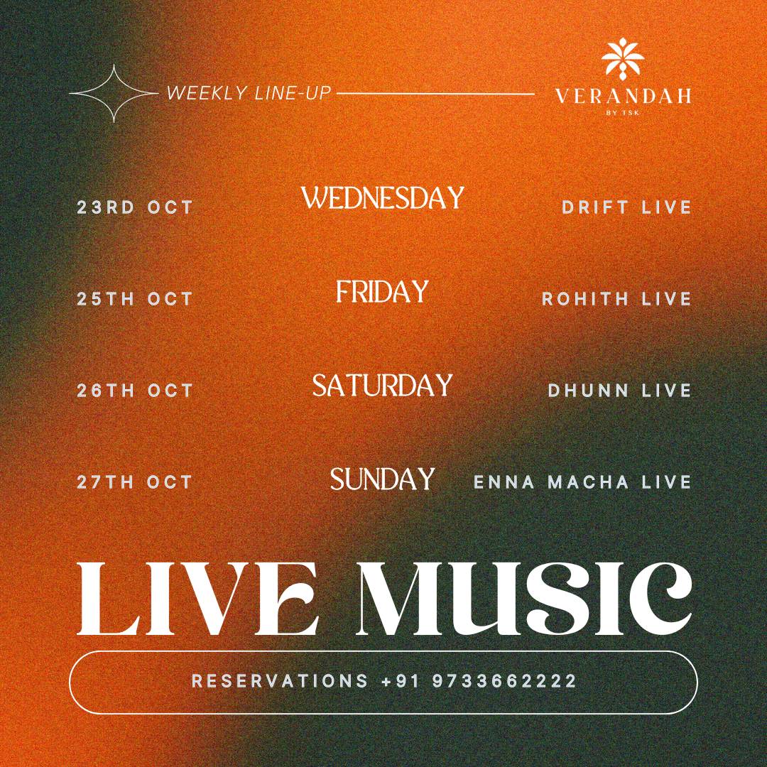 Verandah By TSK Secunderabad menu