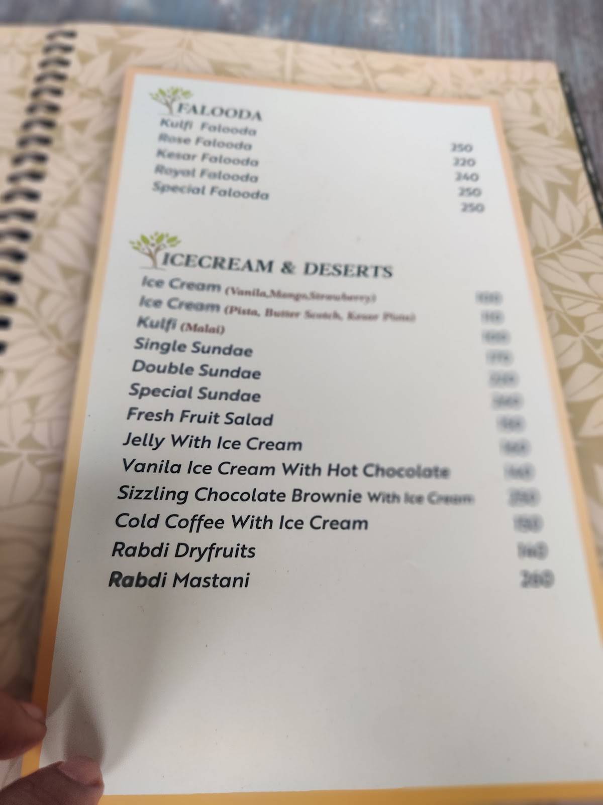 Atulya Pure Veg menu