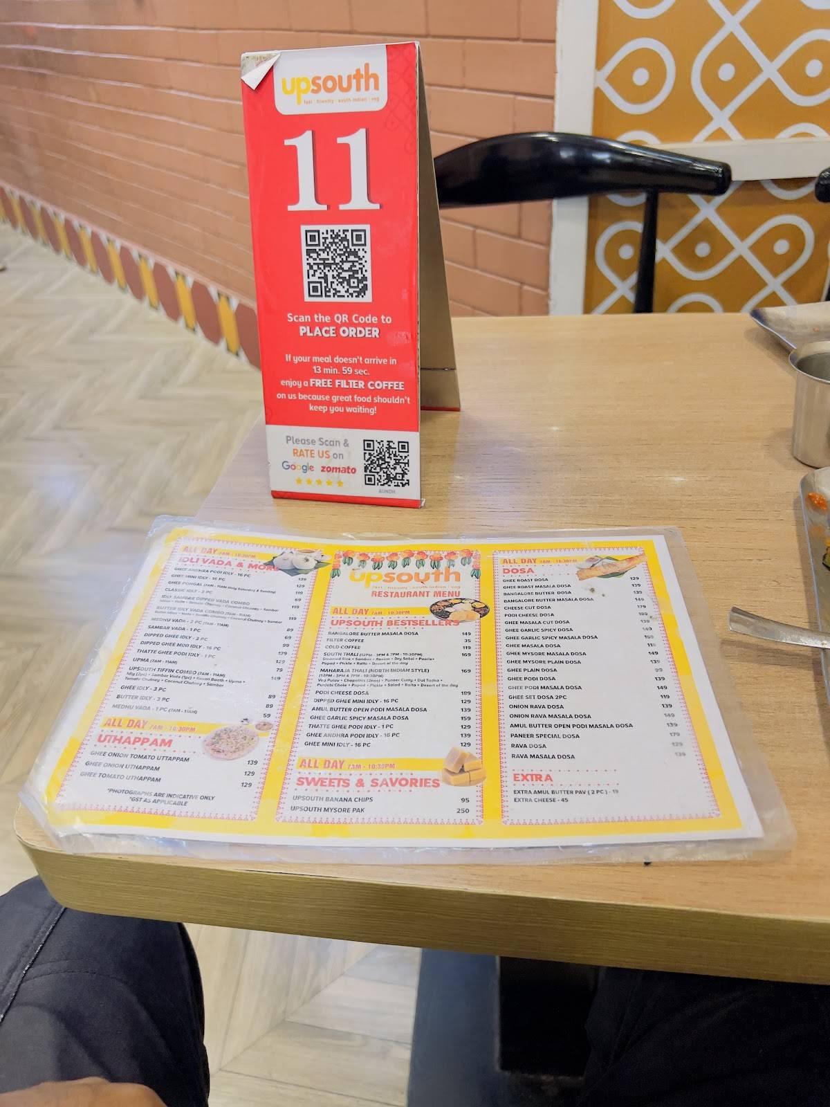 Upsouth Aundh menu