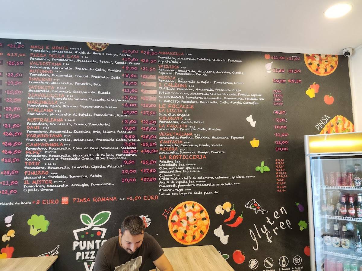 Menu di Punto Pizza 