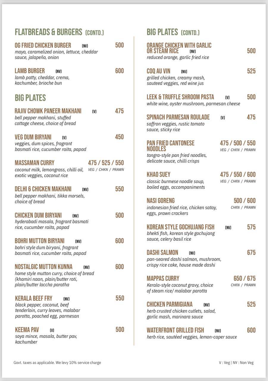 QORA - Cocktail Bar & Kitchen menu