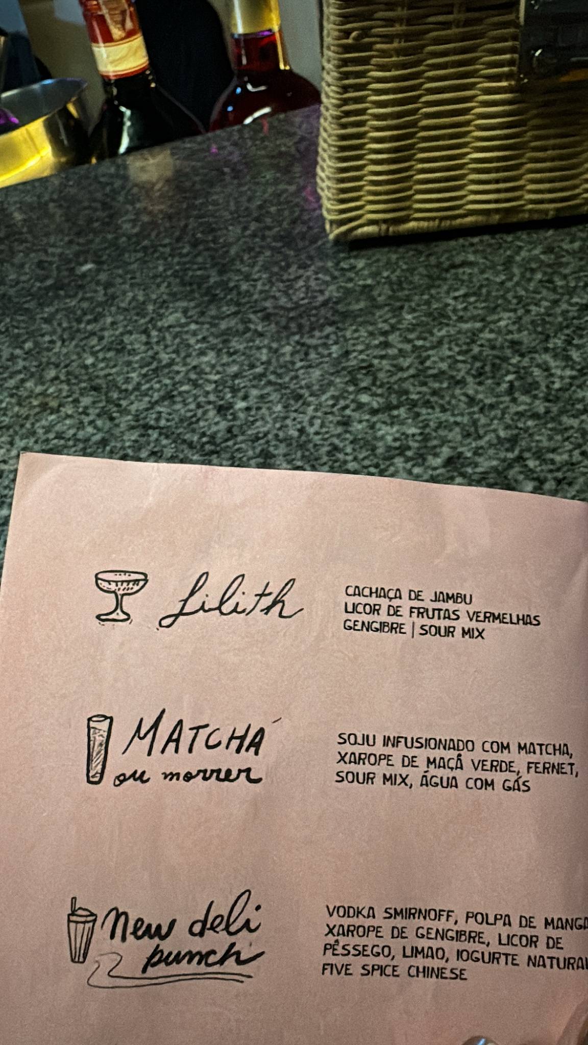 Quartinho Bar cardápio