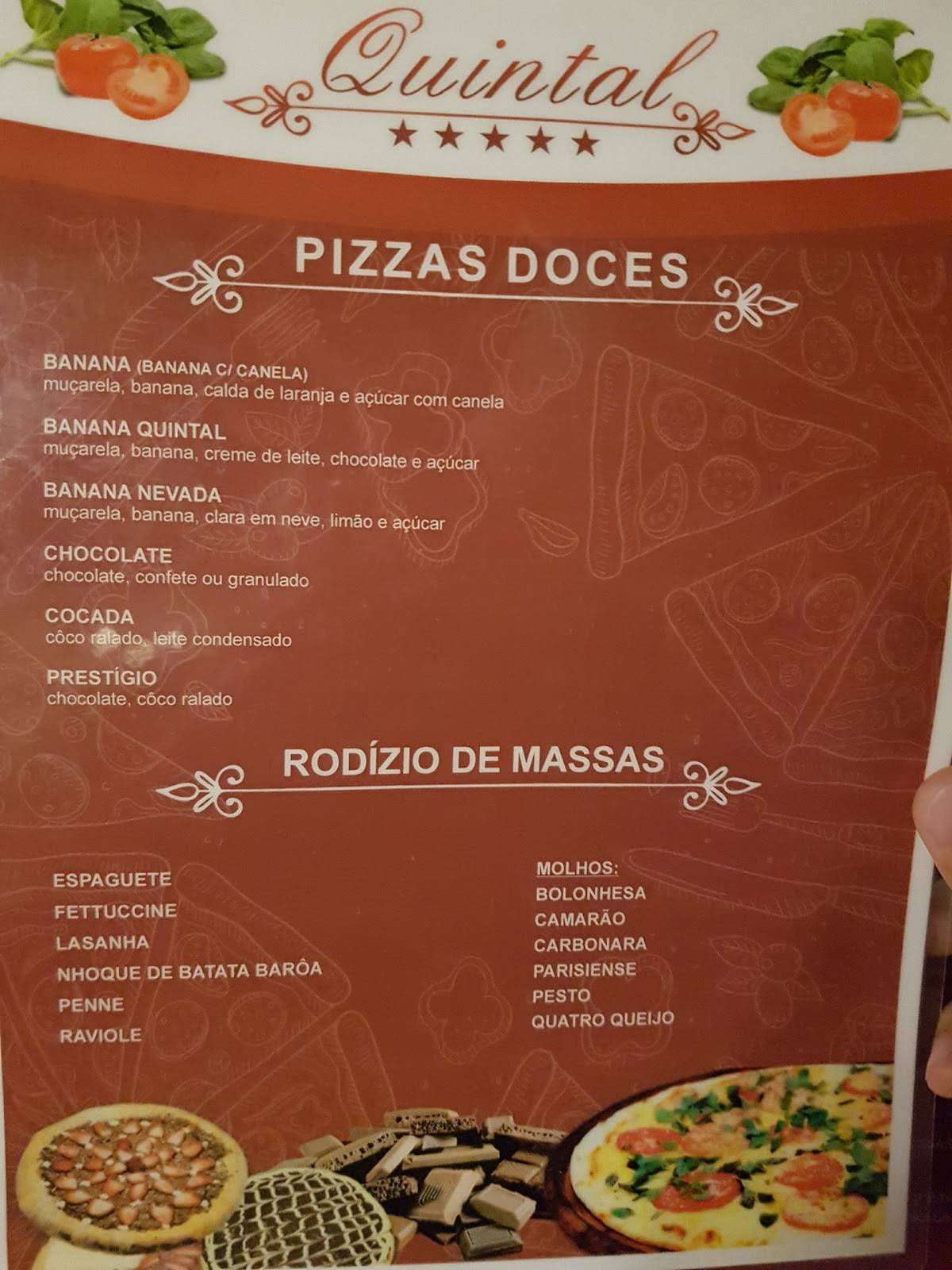 Menu em Quintal Restaurante e Pizzaria, Rio de Janeiro