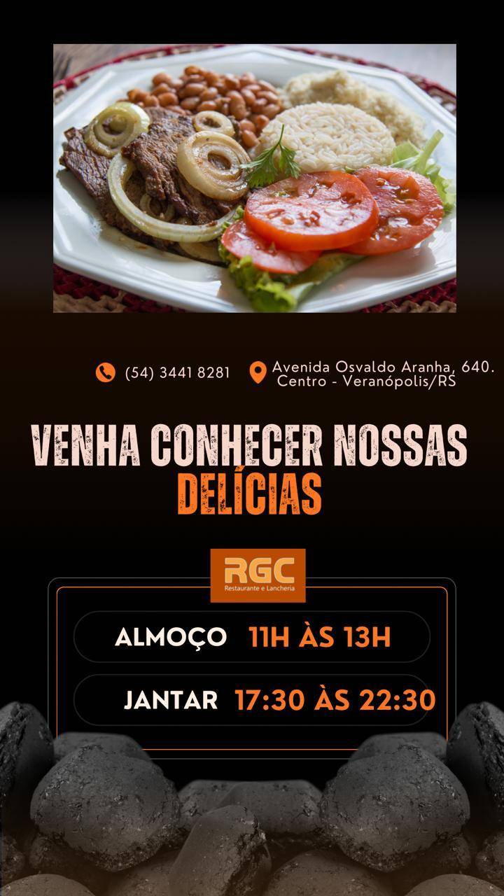 RGC Lancheria e Restaurante cardápio