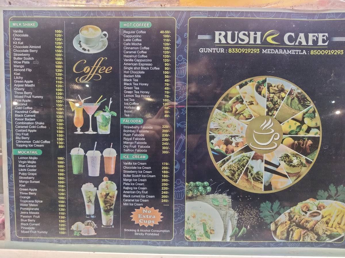 RUSH CAFE menu