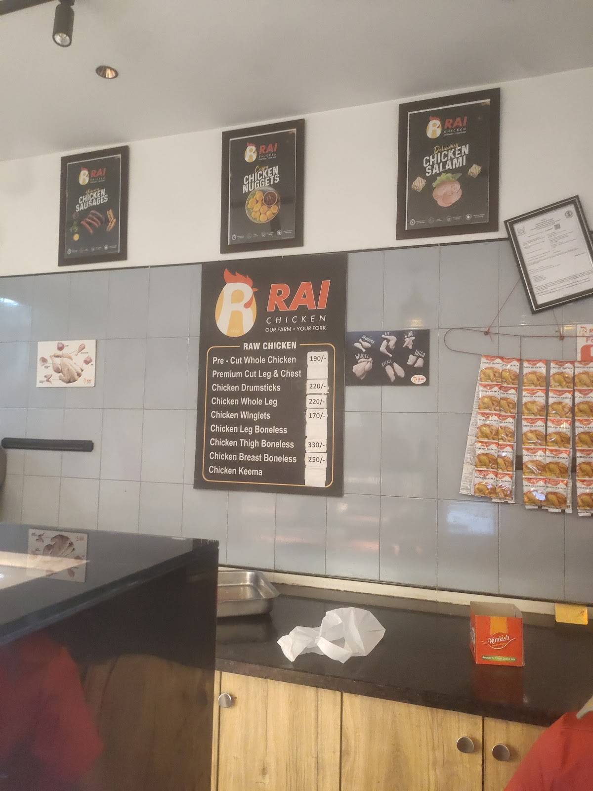 Rai Chicken menu