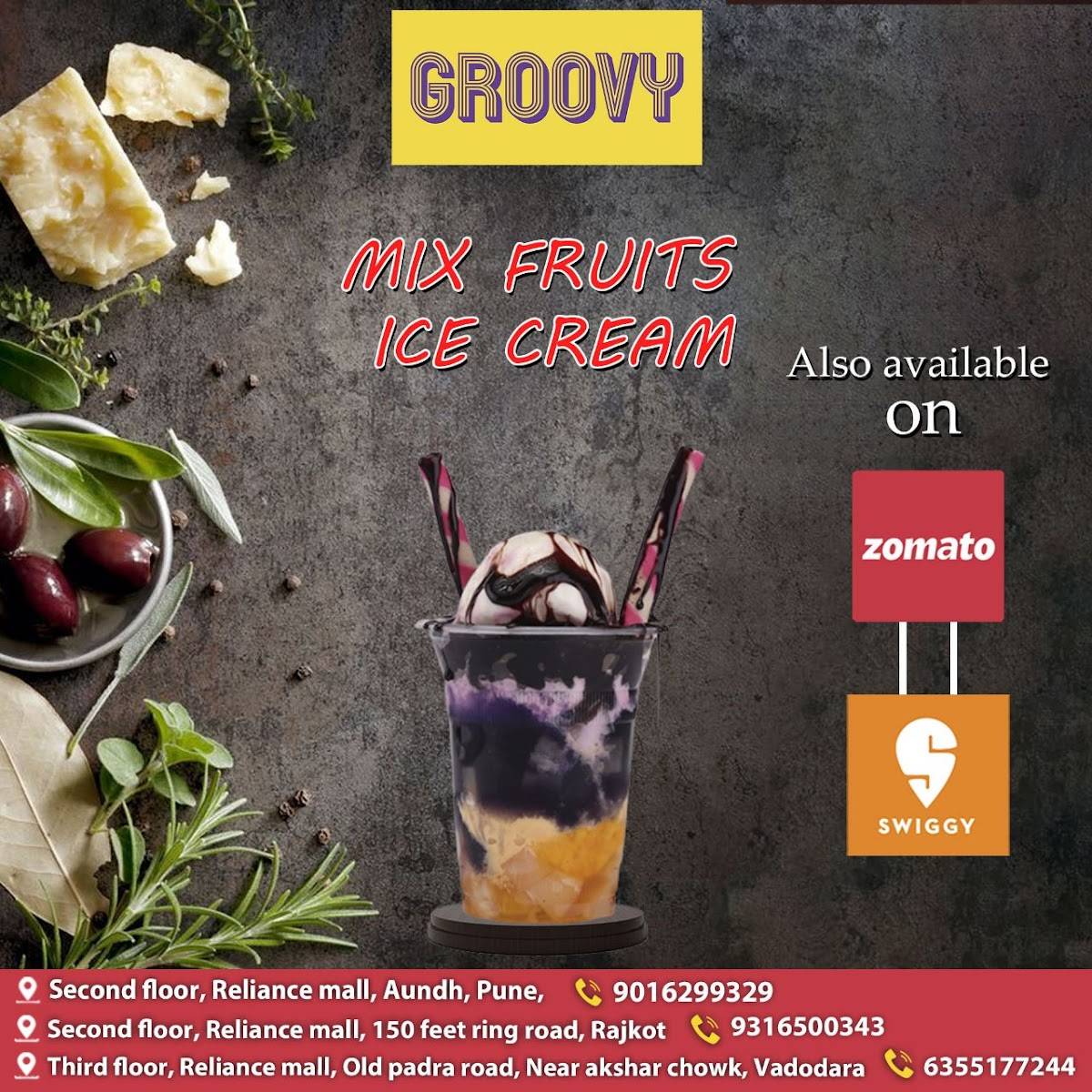 GROOVY CAFE RAJKOT menu