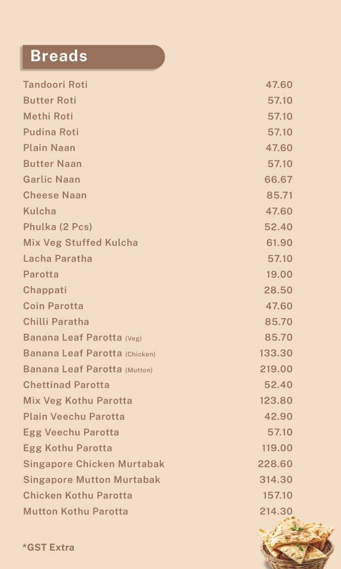 Ibrizz Park & Kitchen menu