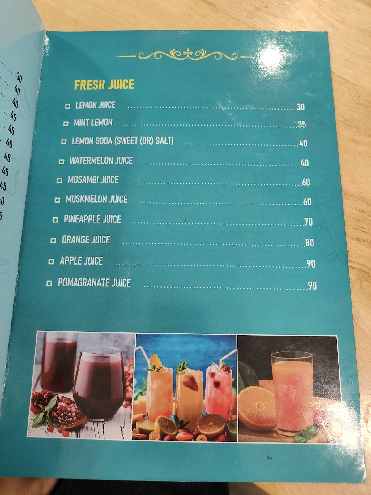 Kavin's Bake House menu