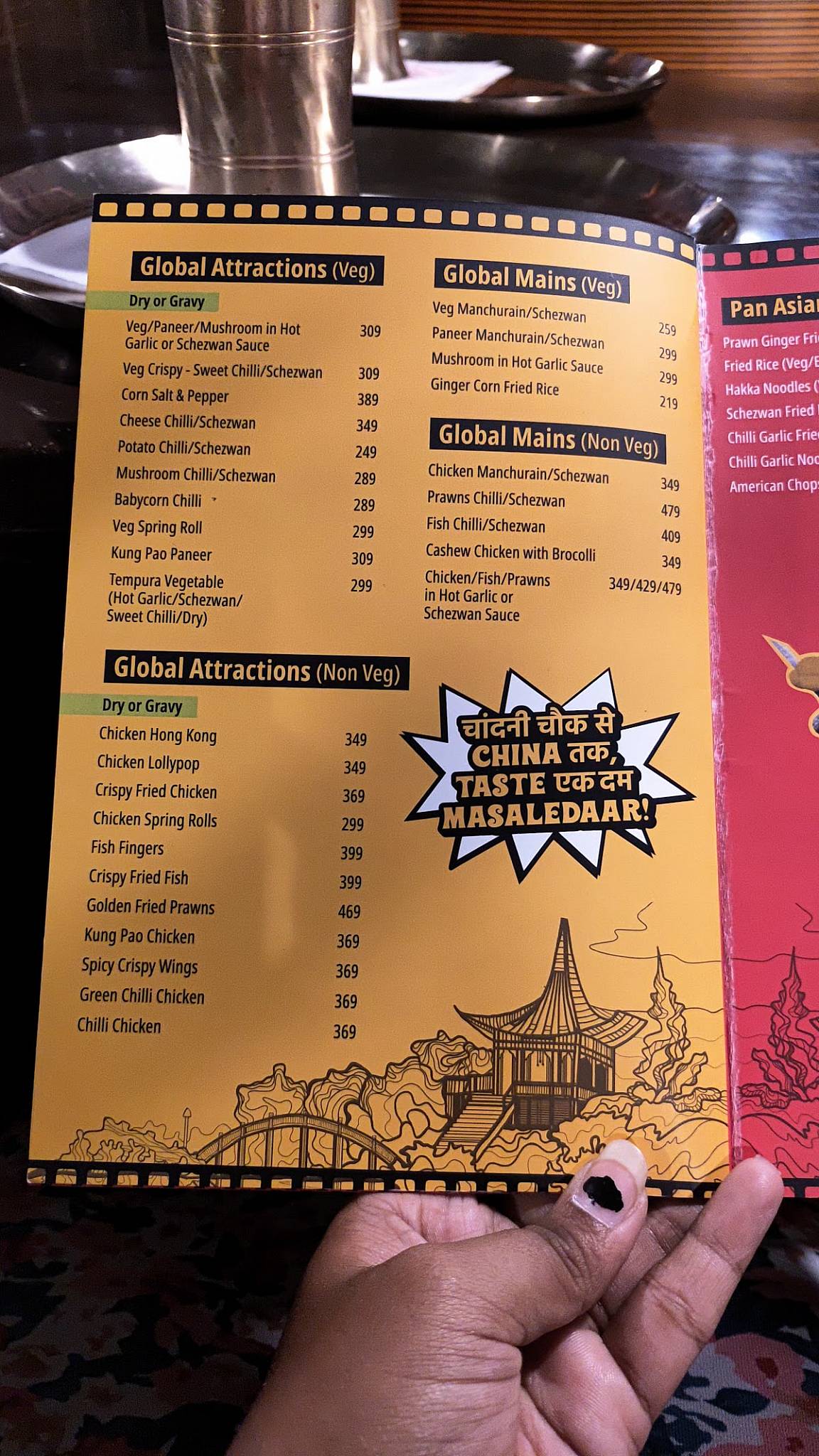 Masala Talkies menu
