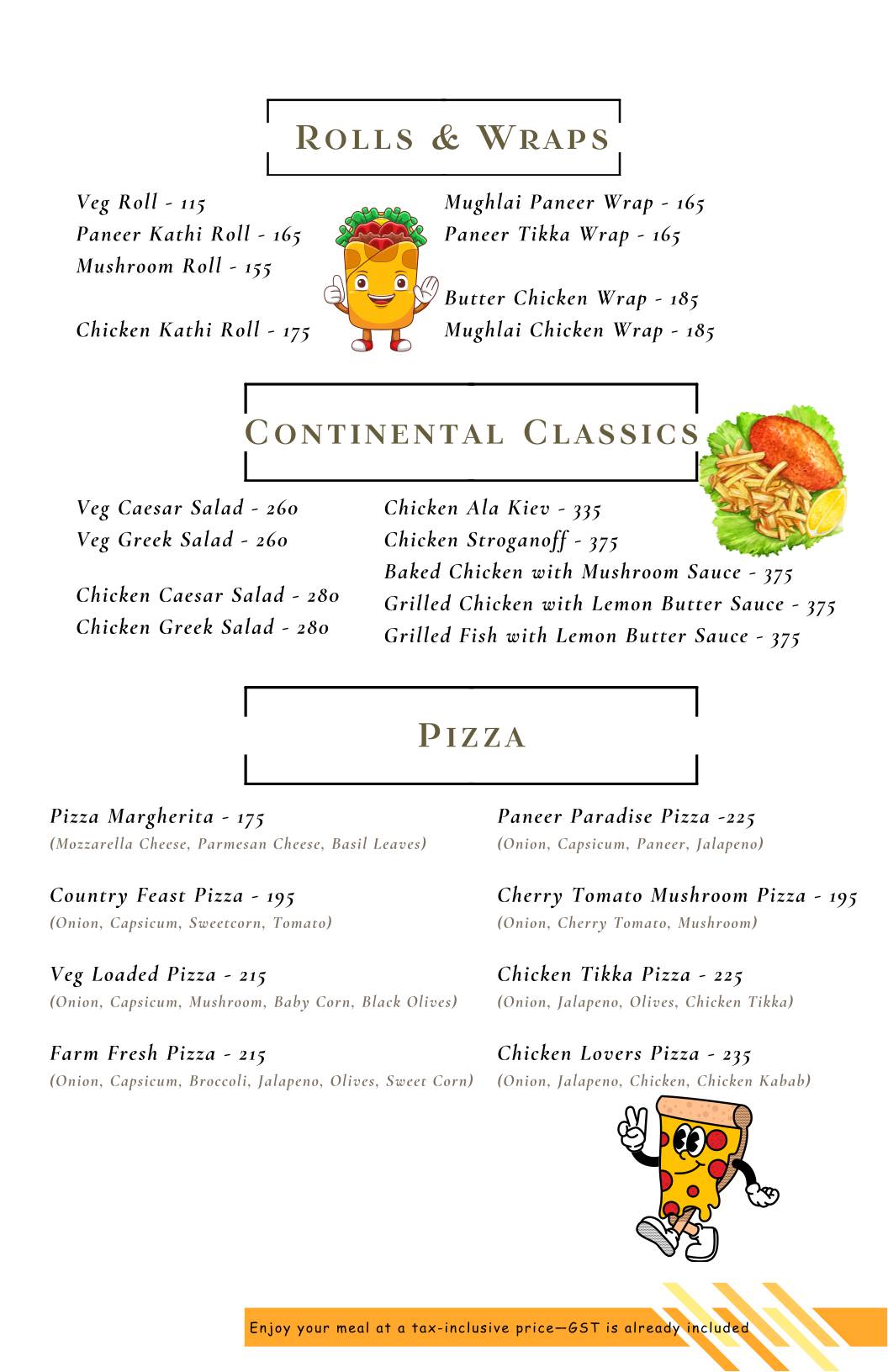 Vreehi - Multi Cuisine Restaurant (Odia, Bengali, Indian, Chinese & Continental) in Ranchi menu