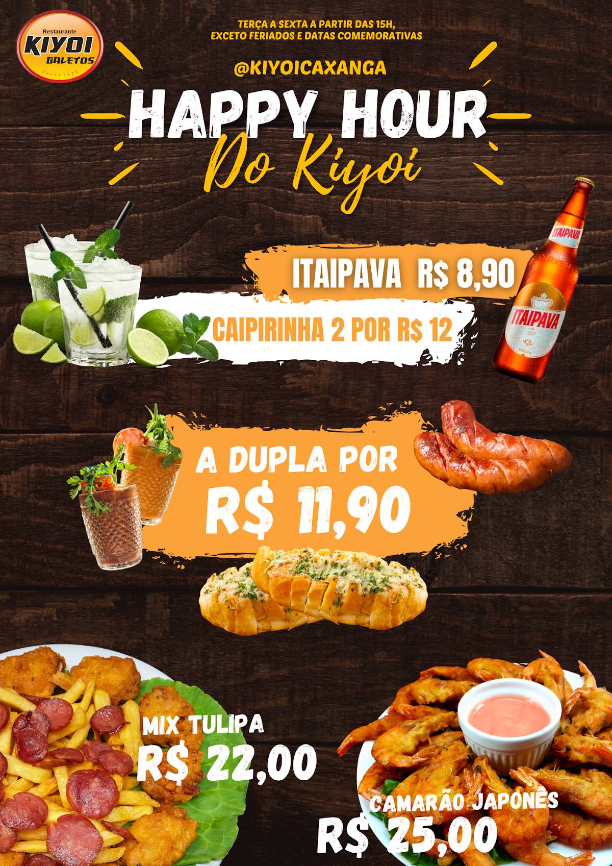 KiYoi Galetos Caxangá cardápio