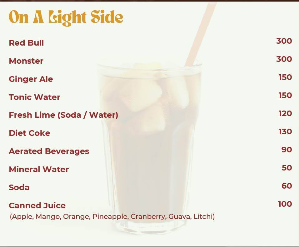 Refuell Restobar menu