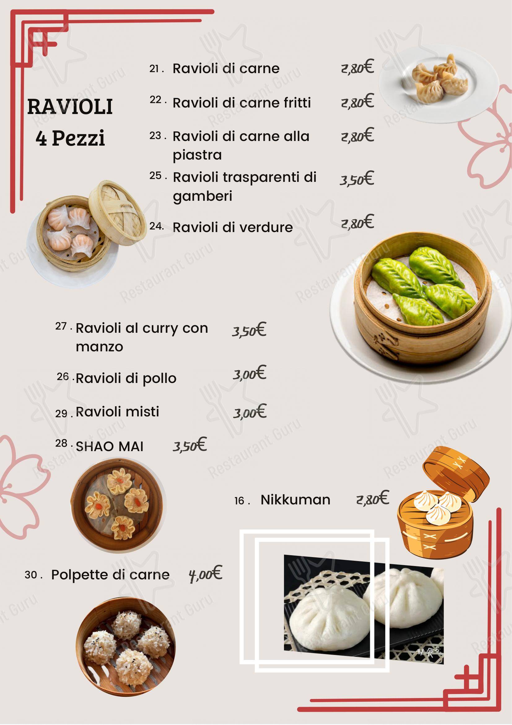 Menu di QOR - Ristorante Giapponese - Milano - Menu