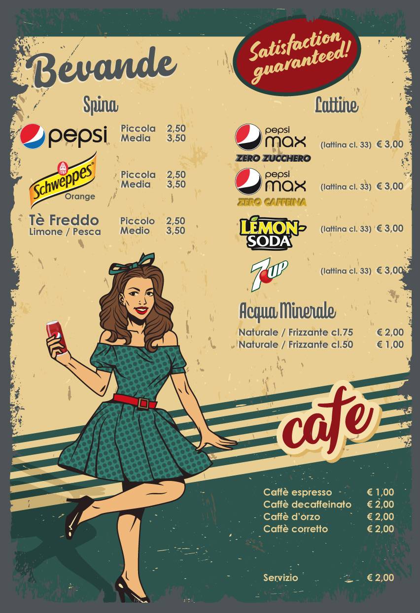 Menu di 50's ristoburger 