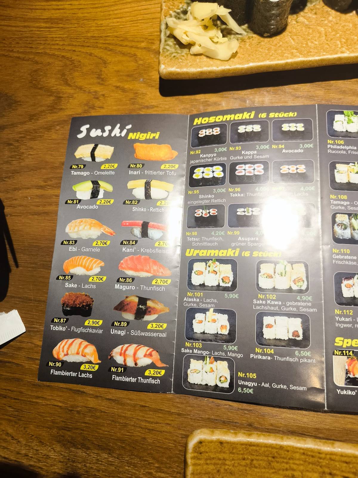 Menu de AIKO Sushibar - Hot Wok