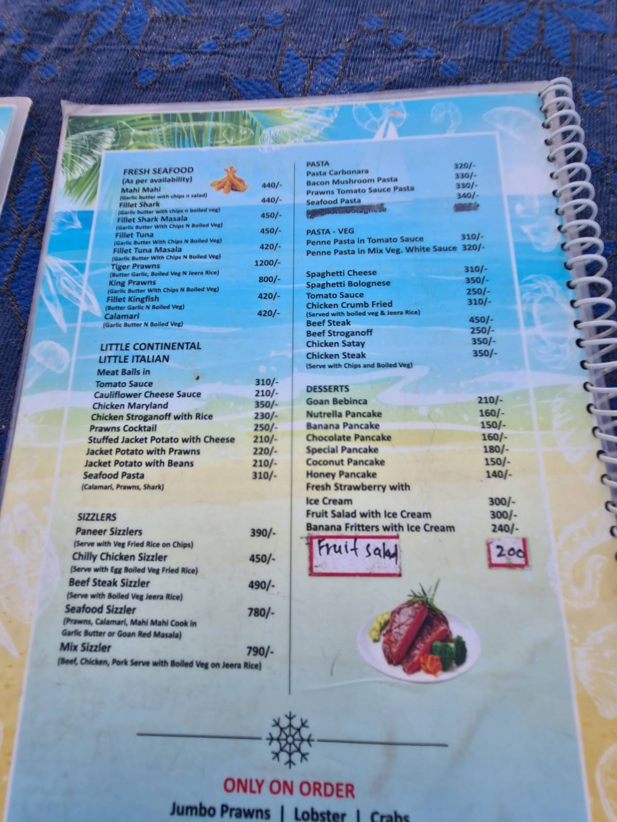Aggie's Cafe menu