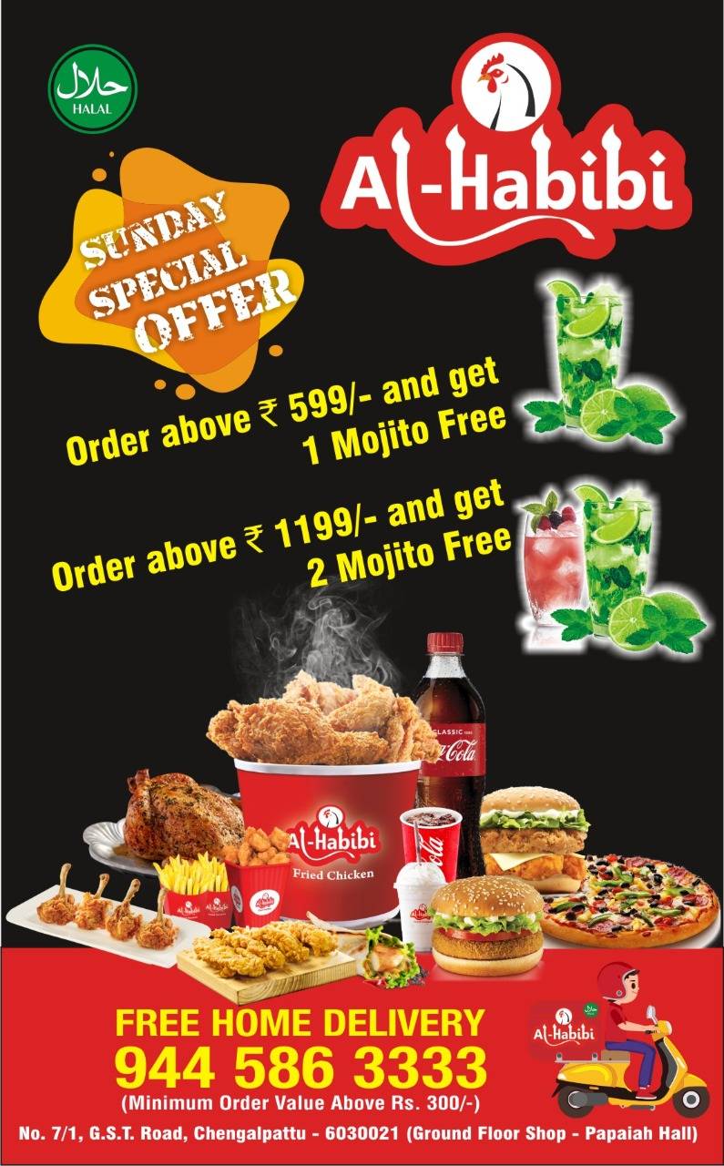 Al Habibi Fried Chicken menu