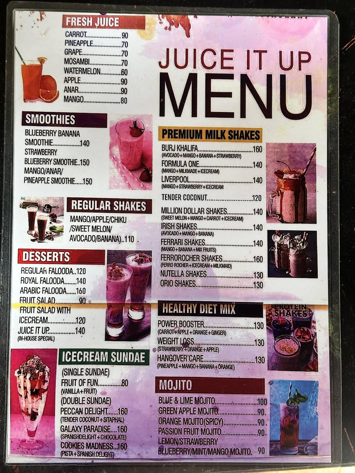 Al Reem Kottakkal menu