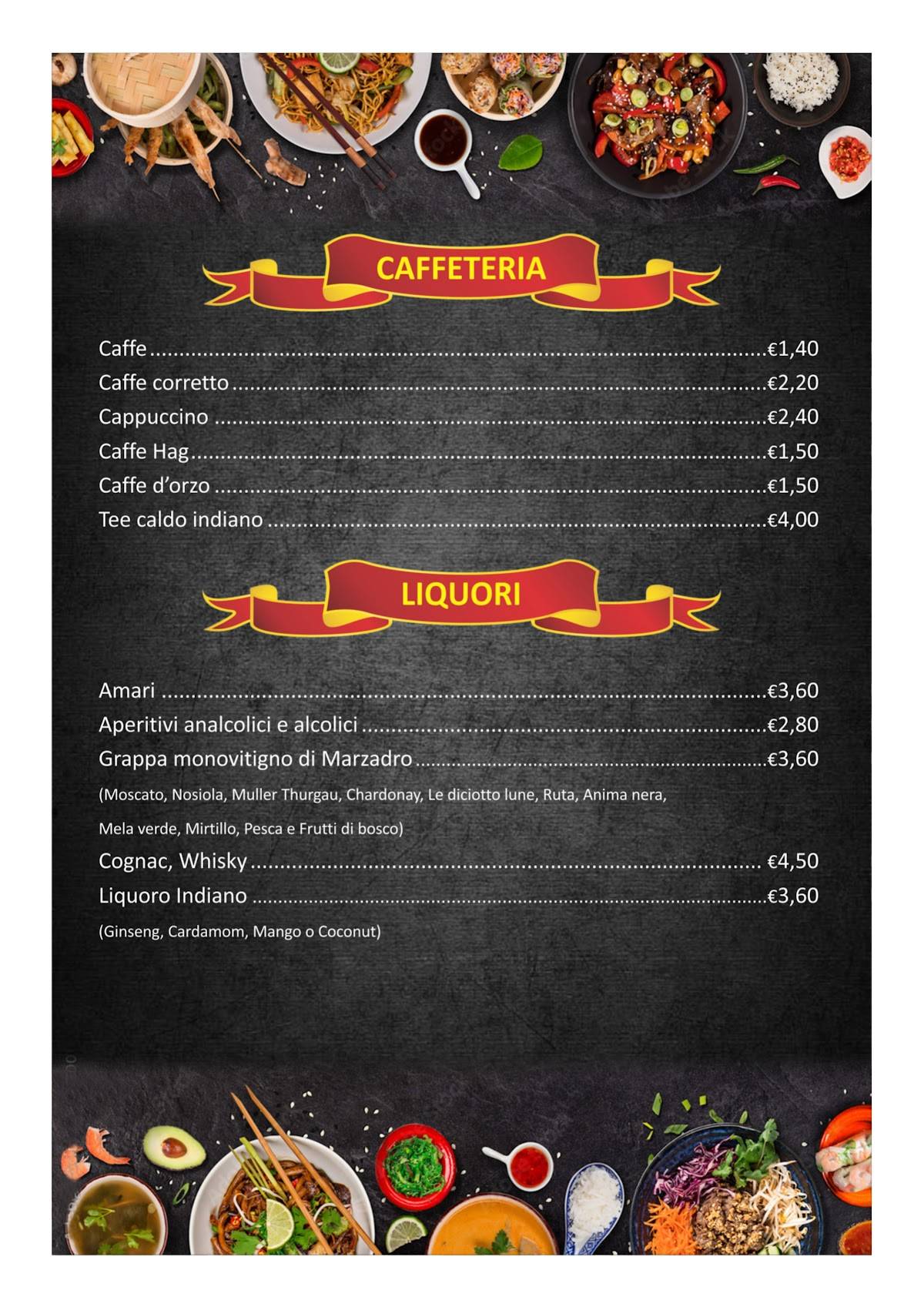 Menu di Pizzeria All'Orsetto 