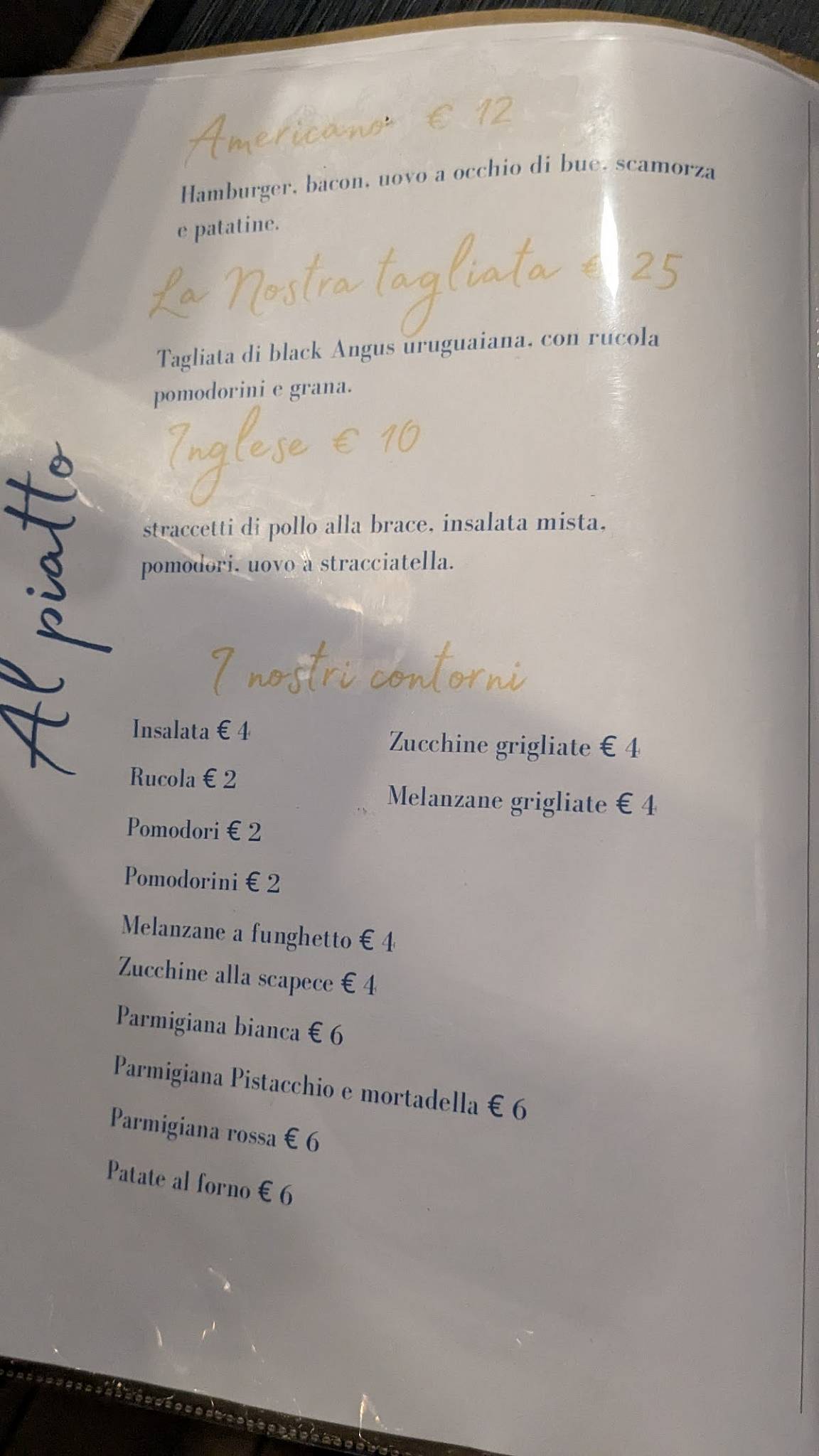 Menu di Ammore e brace 