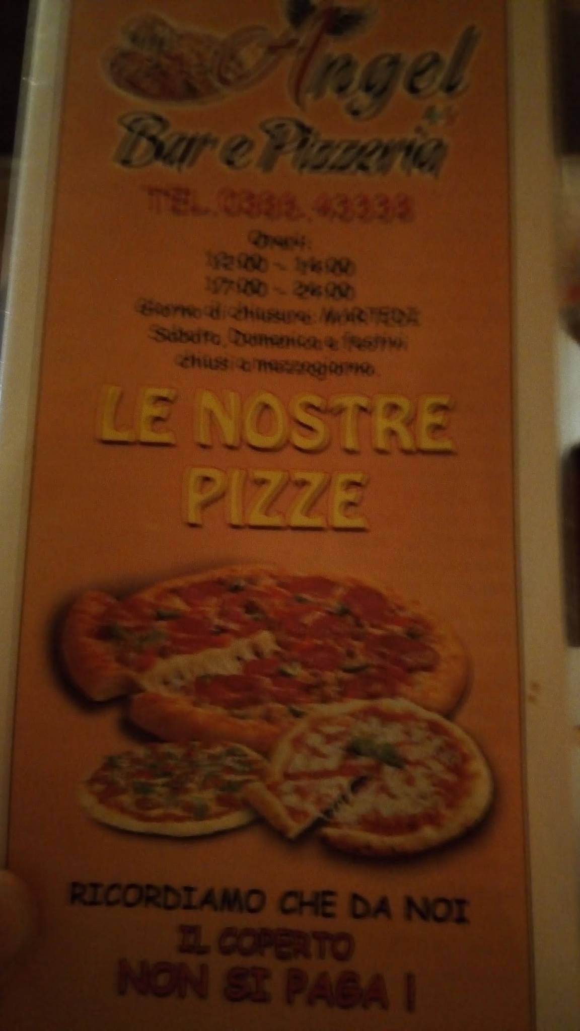 Menu di Angel Bar & 