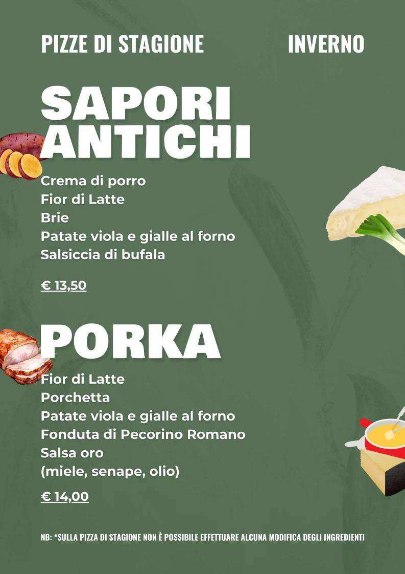 Menu di Antichi Sapori Dolo 