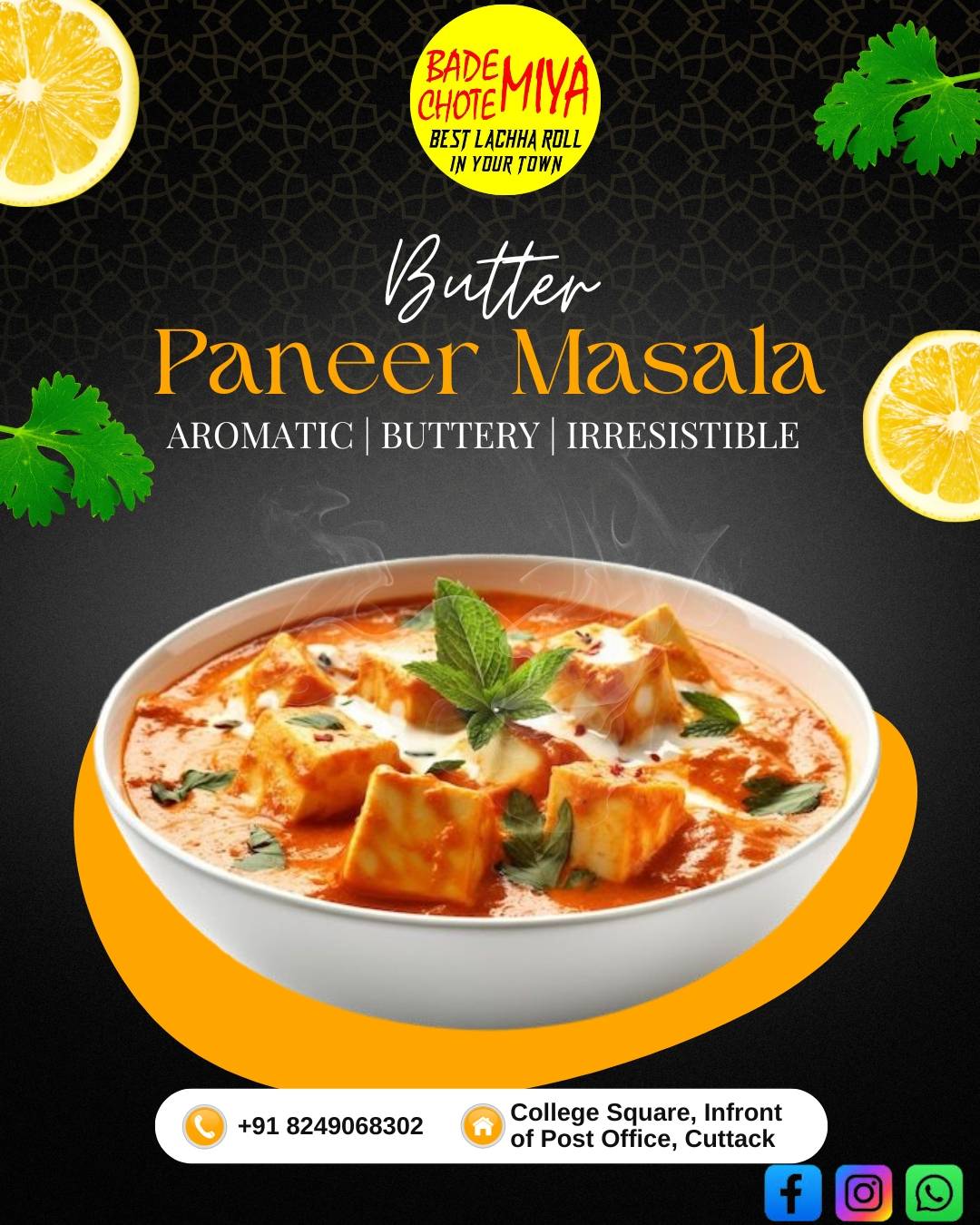 BADE MIYA CHOTE MIYA (Bmc Restaurant) menu