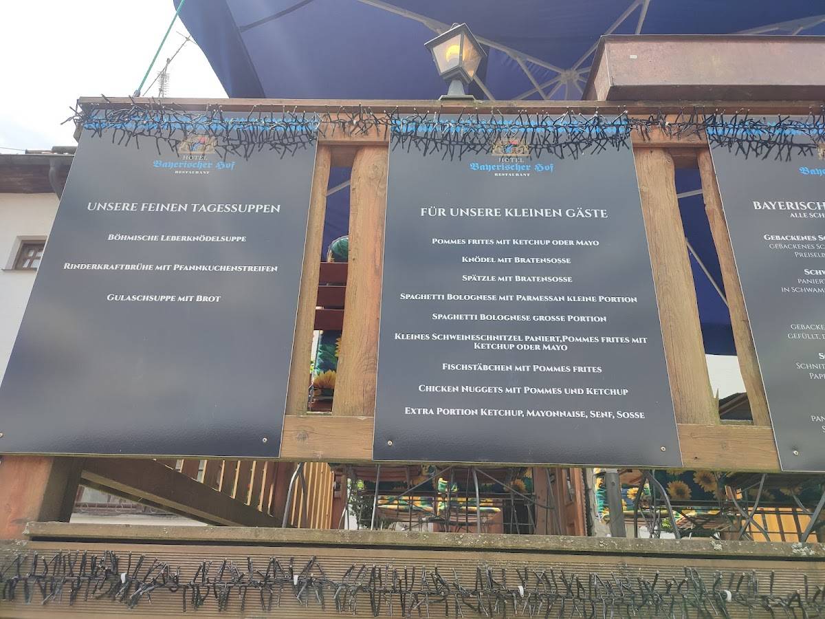 hotel bayerischer hof rimbach speisekarte