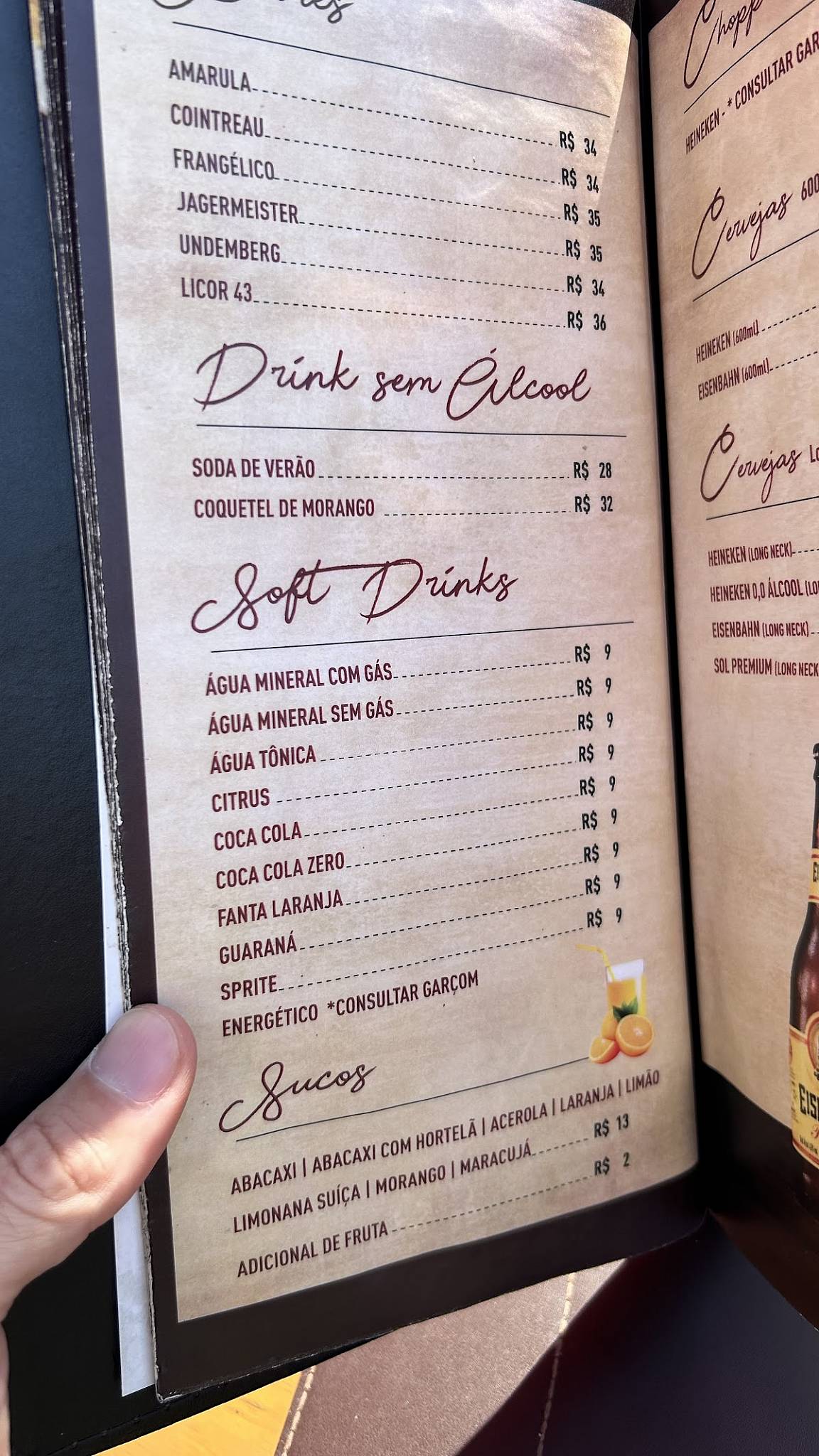 Brava Grill cardápio