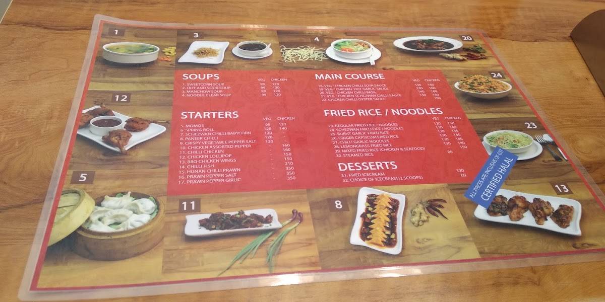 C Sharp Kitchen menu