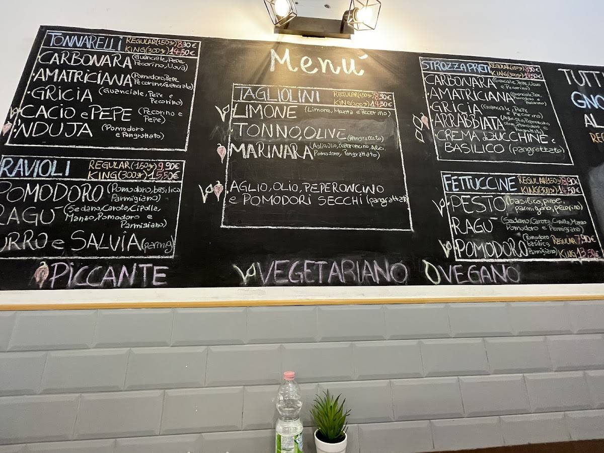 Menu di CHE PASTA! Pasta Bar 