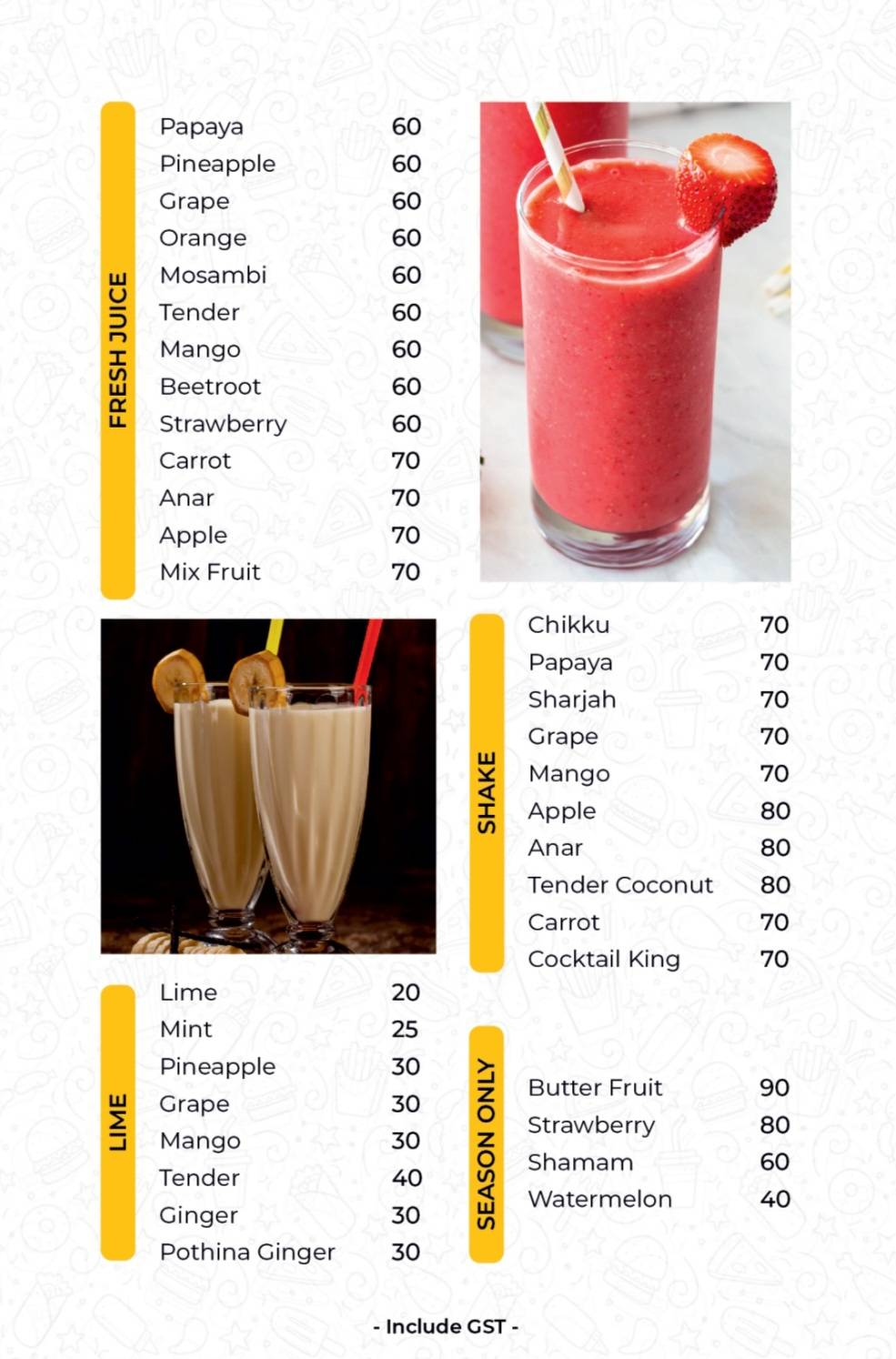 CHICK BUCK MALAPPURAM VALIYANGADI menu