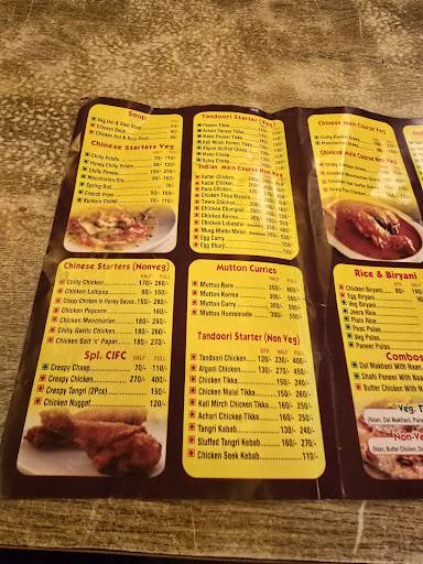 CIFC veg non veg restaurant - lunch dinner rohini delhi menu