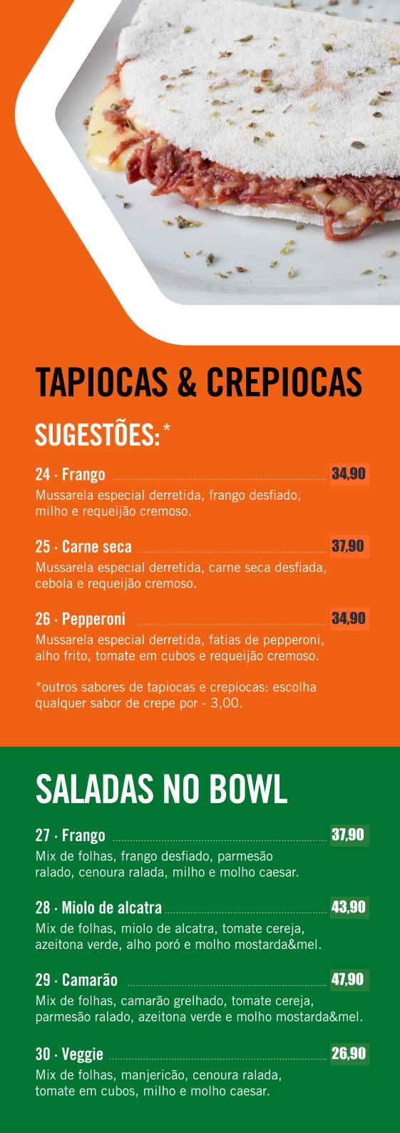 CREPERIA do Cambuí cardápio