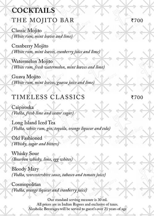 Cafe 77 East menu