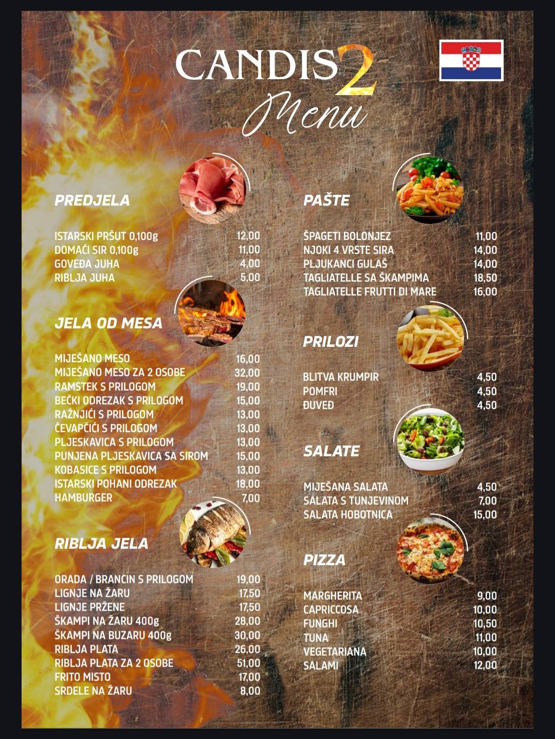 Menu di Restaurant Candis 2 