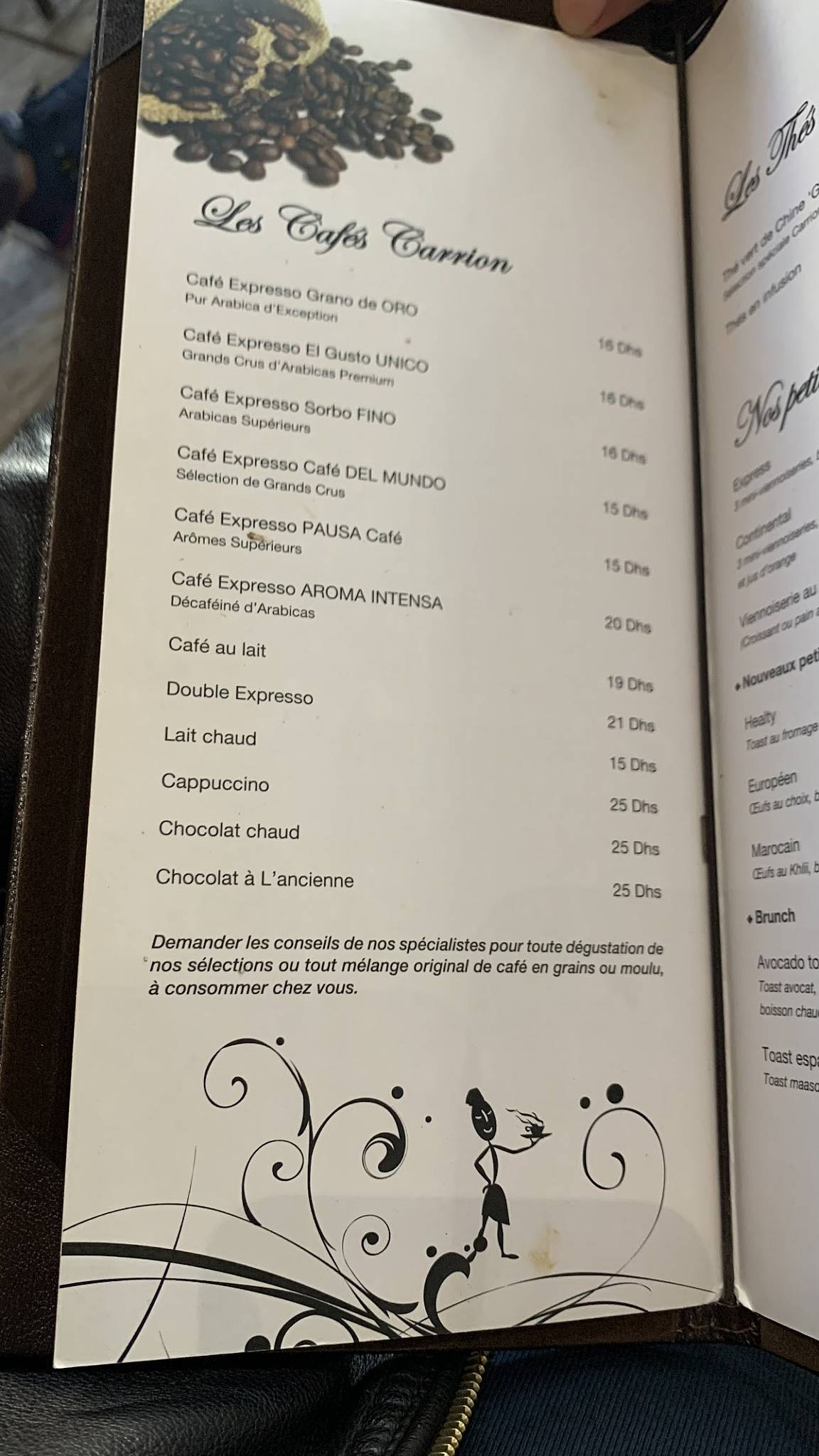 Menu de Carrion Cafe