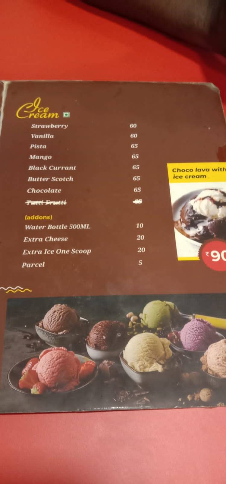 Chat Cups menu