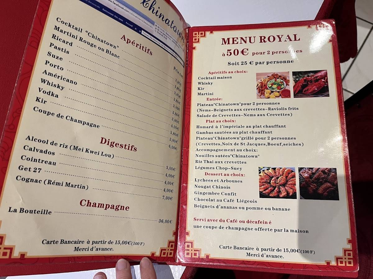 Menu de Chinatown-Li