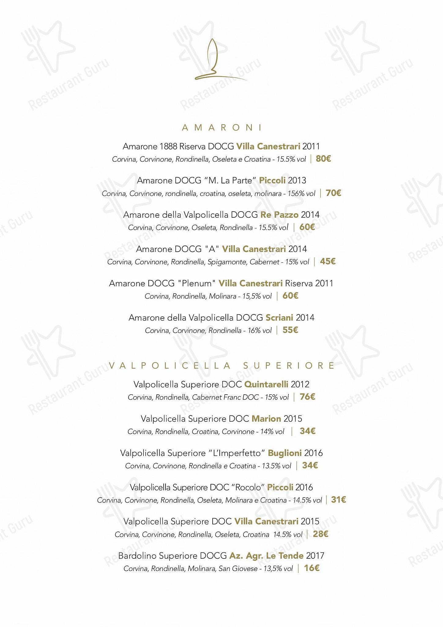 Menu di Agriturismo Corte Scaligera