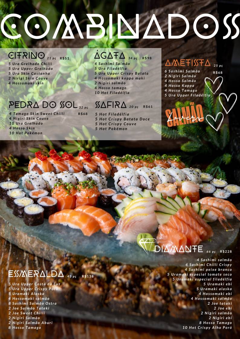 Costa da Luz Sushi Lounge cardápio