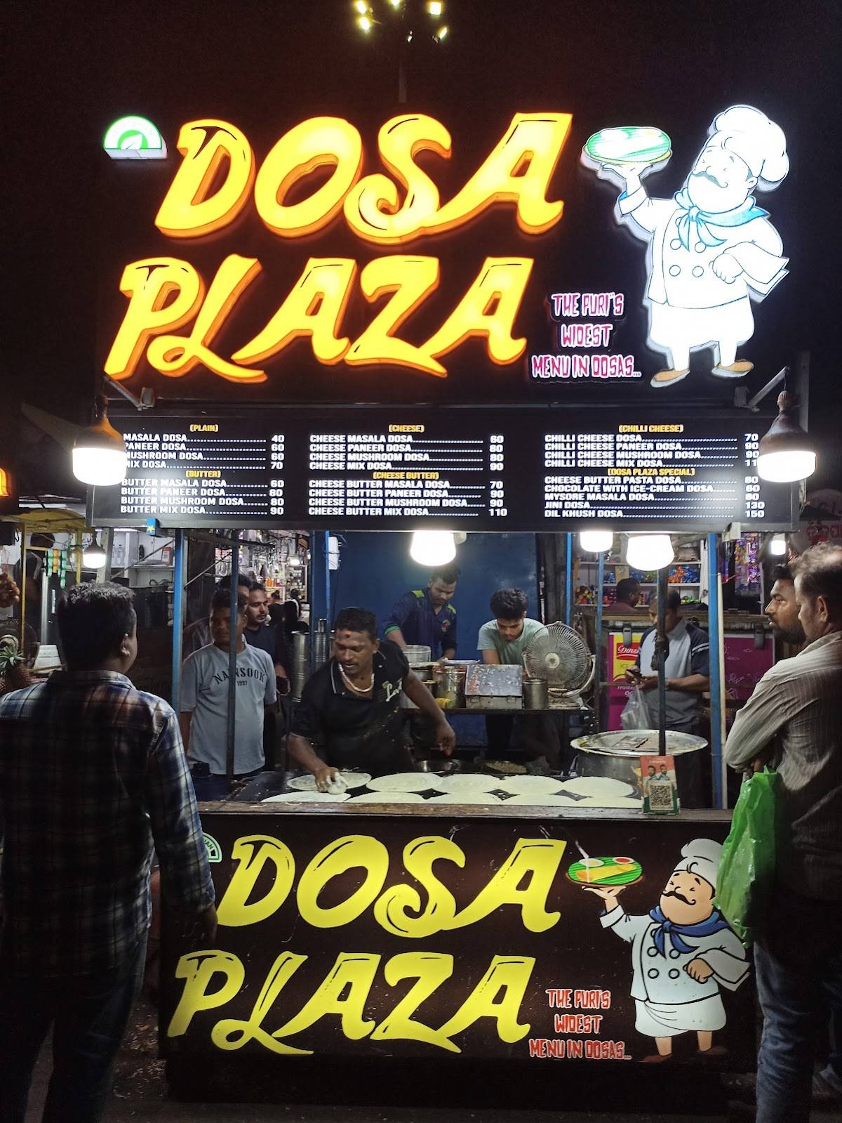 DOSA PLAZA menu