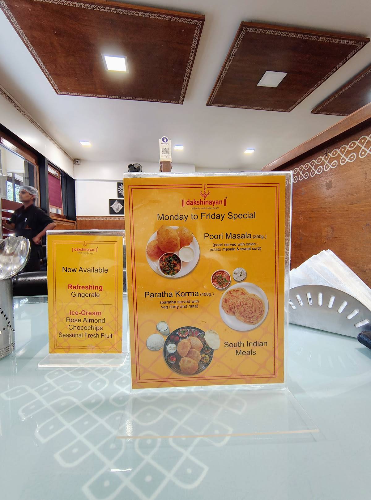 Dakshinayan menu
