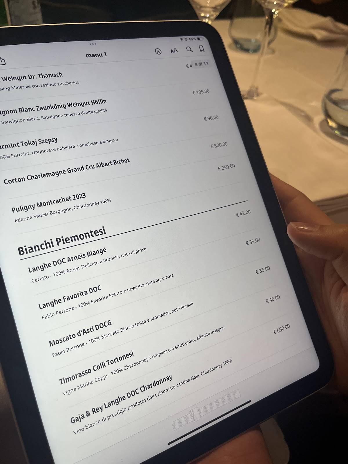 Menu di Deros Ristorante 