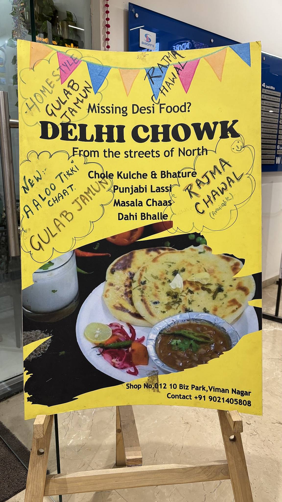 Delhi Chowk menu